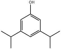 3,5-ビス(1-メチルエチル)フェノール 化学構造式