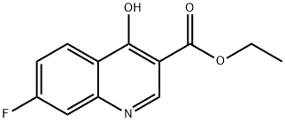 7-氟-4-羟基喹啉-3-羧酸乙酯7-氟-4-羟基喹啉-3-甲酸乙酯, 26892-97-7, 结构式