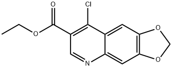 ETHYL 8-CHLORO[1,3]DIOXOLO[4,5-G]QUINOLINE-7-CARBOXYLATE Structure