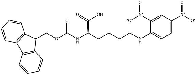 FMOC-D-LYS(DNP)-OH 结构式