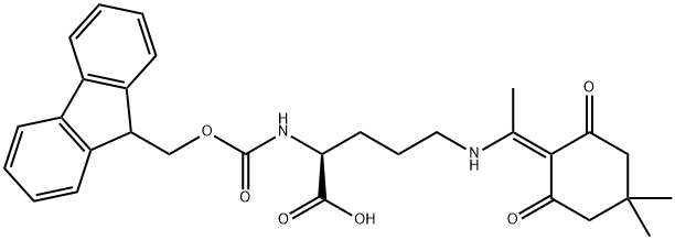 FMOC-ORN(DDE)-OH Struktur