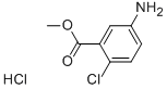 5-AMINO-2-CHLOROBENZOIC ACID METHYL ESTER HYDROCHLORIDE Struktur