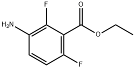 Benzoic acid, 3-amino-2,6-difluoro-, ethyl ester (9CI) Structure