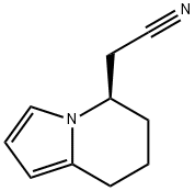 5-Indolizineacetonitrile,5,6,7,8-tetrahydro-,(5R)-(9CI) Structure