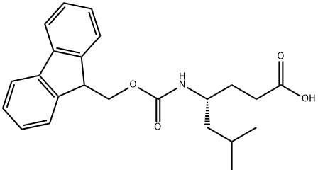 FMOC-(R)-4-氨基-6-甲基庚酸 结构式