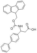 (R,S)-FMOC-3-AMINO-3-(BIPHENYL)-PROPIONIC ACID Structure