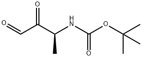 Carbamic acid, [(1S)-1-methyl-2,3-dioxopropyl]-, 1,1-dimethylethyl ester (9CI) Struktur