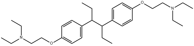 2,2'-[(1,2-diethylethylene)bis(p-phenyleneoxy)]bis(triethyl)amine 结构式