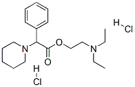 2-(diethylamino)ethyl alpha-phenylpiperidine-1-acetate dihydrochloride Structure