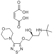 (S)-Timolol maleate Structure