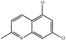 5,7-ジクロロ-2-メチルキノリン 化学構造式