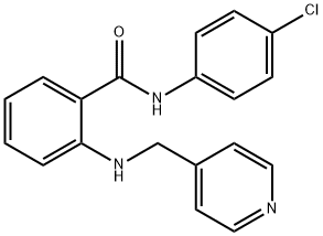 N-(4-CHLOROPHENYL)-2-[(PYRIDIN-4-YLMETHYL)AMINO]BENZAMIDE Structure