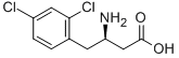 (ΒR)-Β-氨基-2,4-二氯苯丁酸, 269396-52-3, 结构式