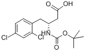 BOC-(R)-3-AMINO-4-(2,4-DICHLORO-PHENYL)-BUTYRIC ACID Structure