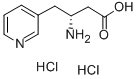 (R)-3-氨基-4-(3-吡啶基)丁酸二盐酸盐 结构式