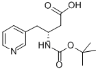 BOC-R-3-氨基-4-(3-吡啶基)丁酸, 269396-65-8, 结构式
