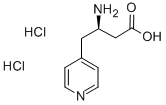 (R)-3-氨基-4-(4-吡啶基)丁酸二盐酸盐 结构式