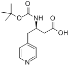 BOC-(R)-3-氨基-4-(4-吡啶基)硼酸, 269396-68-1, 结构式