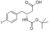 BOC-(R)-3-AMINO-4-(4-IODO-PHENYL)-BUTYRIC ACID Struktur