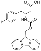 FMOC-(R)-3-氨基-4-(4-碘苯基)-丁酸 结构式