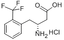 (R)-3-AMINO-4-(2-TRIFLUOROMETHYLPHENYL)BUTANOIC ACID HYDROCHLORIDE Structure