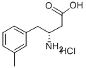 (R)-3-氨基-4-(3-甲基苯基)丁酸盐酸盐,269398-82-5,结构式