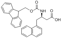 FMOC-(R)-3-氨基-4-(1-萘基)-丁酸 结构式