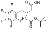 N-叔丁氧羰基-(R)-3-氨基-4-五氟苯基丁酸 结构式
