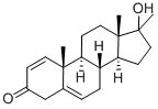 17BETA-羟基-17-甲基雄甾-1,5-二烯-3-酮 结构式