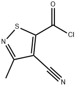 5-Isothiazolecarbonyl chloride, 4-cyano-3-methyl- (9CI) Structure