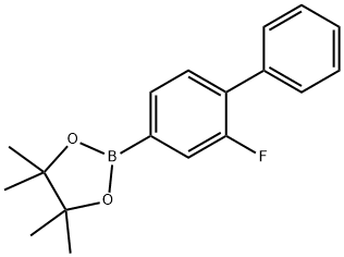 2-(2-Fluorobiphenyl-4-yl)-4,4,5,5-tetramethyl-1,3,2-dioxaborolane Struktur