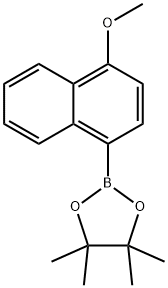 2-(4-メトキシナフタレン-1-イル)-4,4,5,5-テトラメチル-1,3,2-ジオキサボロラン 化学構造式