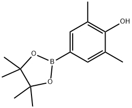 2,6-ジメチル-4-(4,4,5,5-テトラメチル-1,3,2-ジオキサボロラン-2-イル)フェノール 化学構造式