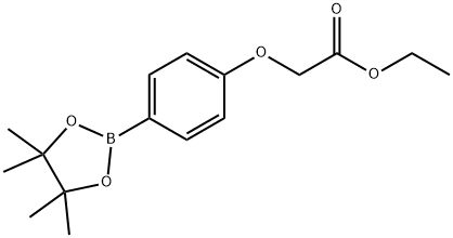 4-(ETHOXYCARBONYL)METHOXYPHENYLBORONIC ACID 化学構造式