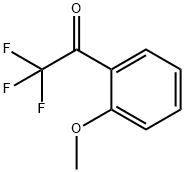 2,2,2-トリフルオロ-1-(2-メトキシフェニル)エタノン 化学構造式