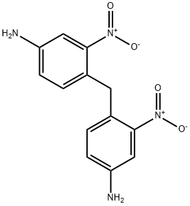 4,4'-メチレンビス(3-ニトロアニリン) 化学構造式