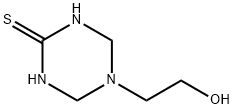 tetrahydro-5-(2-hydroxyethyl)-1,3,5-triazine-2(1H)-thione Struktur