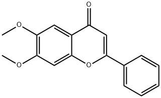 6,7-DIMETHOXYFLAVONE Structure