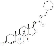 17β-[[(シクロヘキシルメトキシ)カルボニル]オキシ]アンドロスタ-4-エン-3-オン 化学構造式