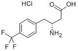 (R)-3-氨基-4-(4-三氟甲基苯基)丁酸 结构式