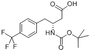 BOC-(R)-3-AMINO-4-(4-TRIFLUOROMETHYL-PHENYL)-BUTYRIC ACID Struktur