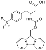FMOC-(R)-3-氨基-4-(4-三氟甲苯基)丁酸,269726-78-5,结构式