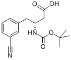 BOC-(R)-3-AMINO-4-(3-CYANO-PHENYL)-BUTYRIC ACID Structure