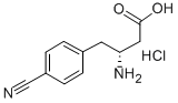 (R)-3-氨基-4-(4-氰基苯基)丁酸 结构式