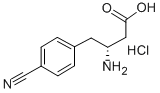 (R)-3-AMINO-4-(4-CYANOPHENYL)BUTANOIC ACID HYDROCHLORIDE Structure