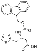 FMOC-(S)-3-氨基-4-(2-噻吩基)-丁酸, 269726-90-1, 结构式