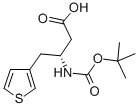 BOC-(R)-3-AMINO-4-(3-THIENYL)-BUTYRIC ACID 化学構造式