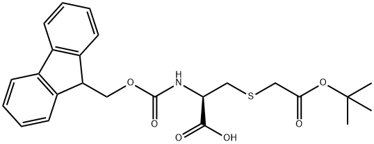 FMOC-CYS(T-BUTYLCARBOXYMETHYL)-OH Structure