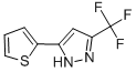 3-(2-チエニル)-5-(トリフルオロメチル)-1H-ピラゾール 化学構造式