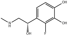 1,2-Benzenediol, 3-fluoro-4-[(1S)-1-hydroxy-2-(methylamino)ethyl]- (9CI) Struktur